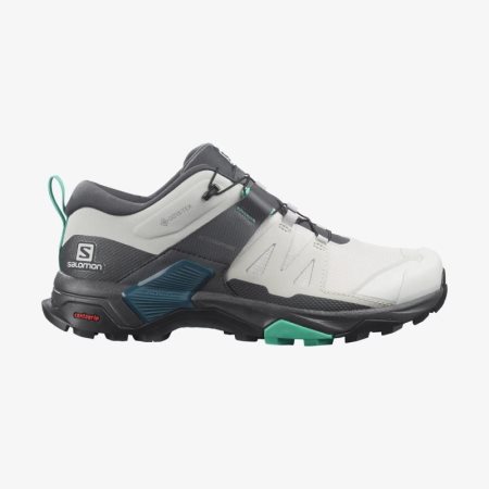 Salomon X ULTRA 4 GORE-TEX Womens Hiking Shoes White/Black UK JQIN
